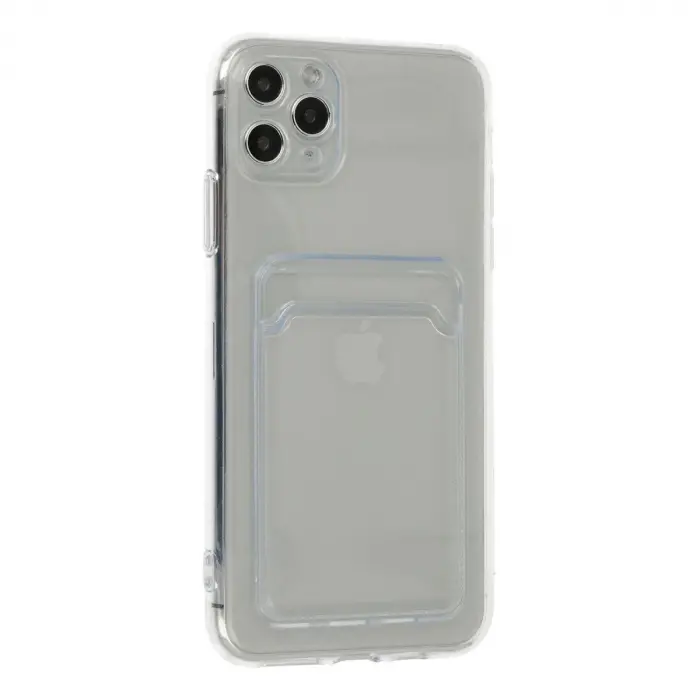 İphone 11 Pro Max Kılıf Kart Şeffaf  - Şeffaf