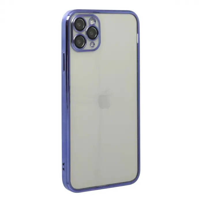 İphone 11 Pro Max Kılıf  Lensli  - Mor