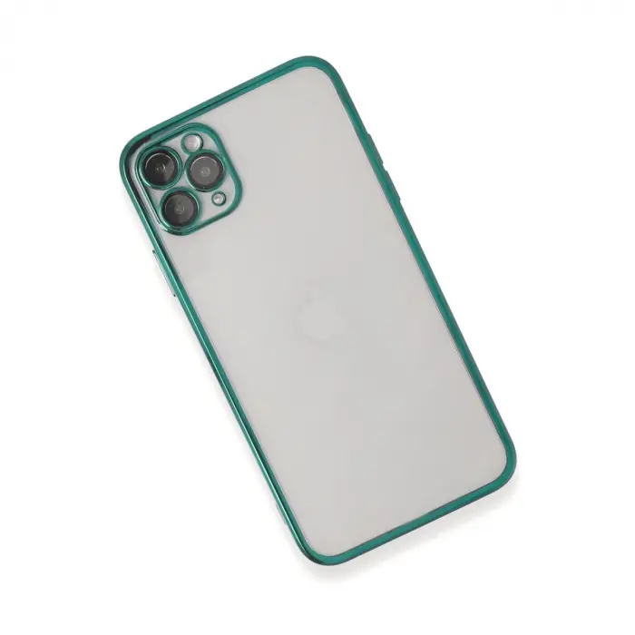 İphone 11 Pro Max Kılıf  Lensli  - Yeşil