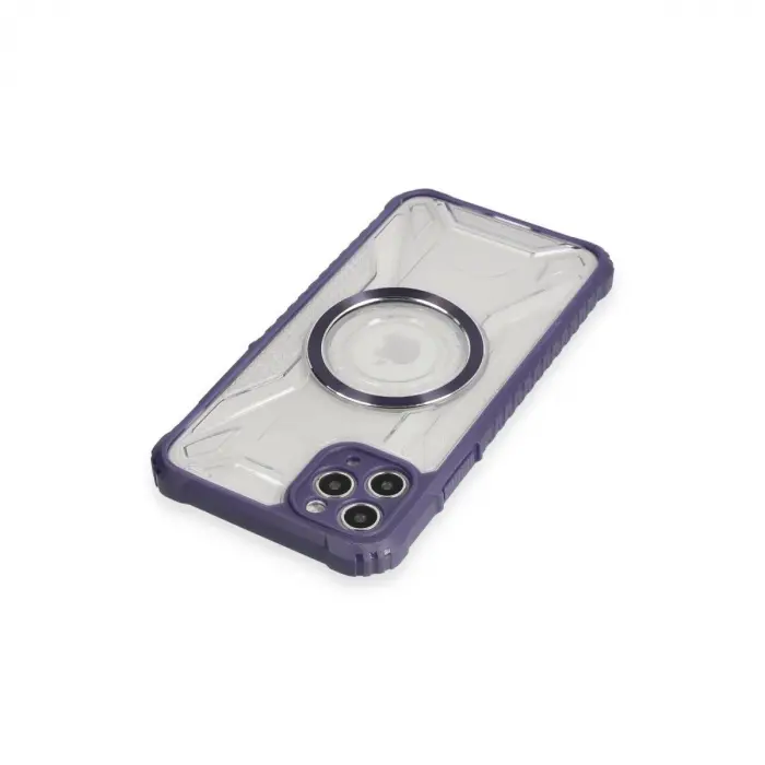 İphone 11 Pro Max Kılıf Prag Magneticsafe Kapak - Derin Mor