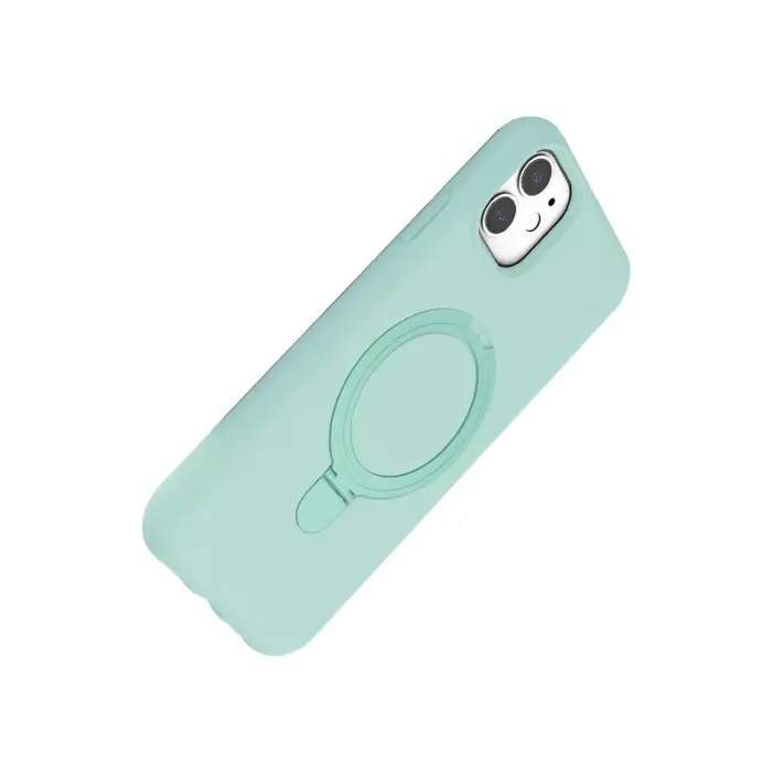 İphone 11 Regal Magsafe Standlı Kapak - Su Yeşili