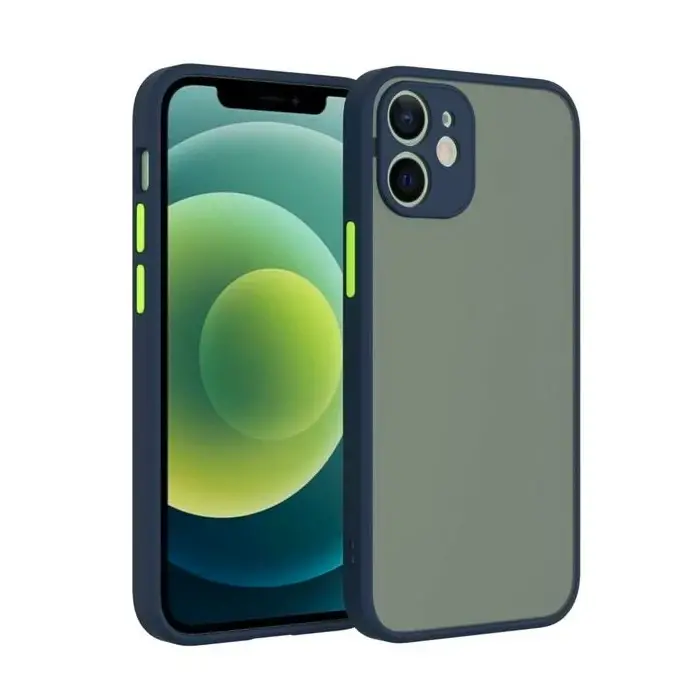 iPhone 12 6.1inç Kamera Korumalı Premium Silikon Kılıf-(5775)