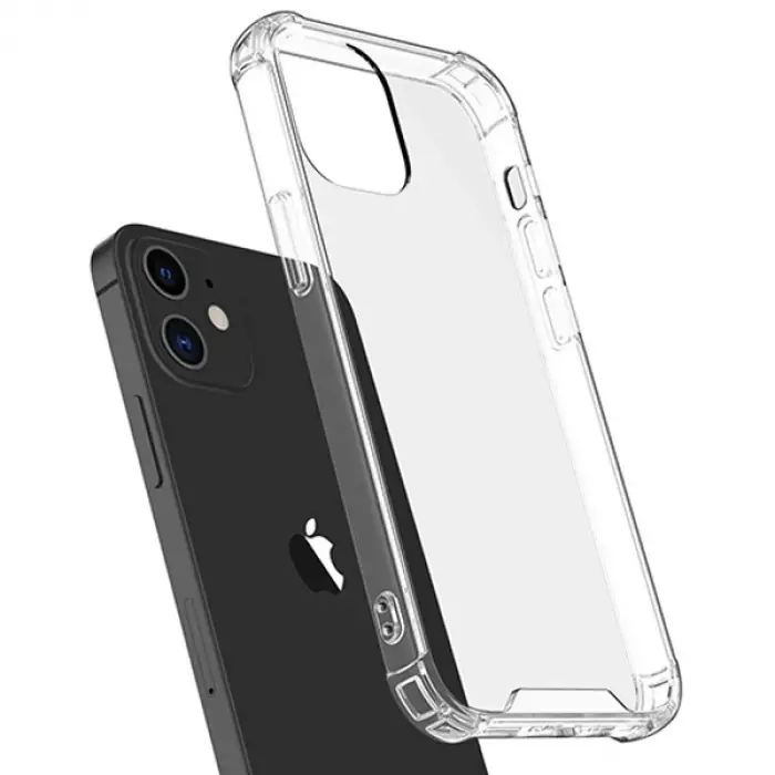 İPhone 12-İPhone 12 Pro 6.1 Anti-Drop Silikon Kılıf Shockproof-(5775)