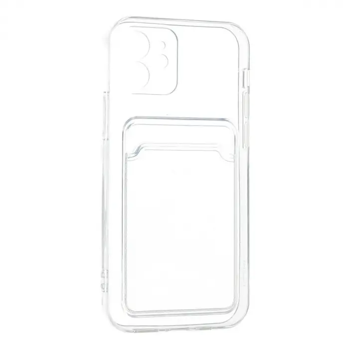 İphone 12 Kılıf Kart Şeffaf  - Şeffaf