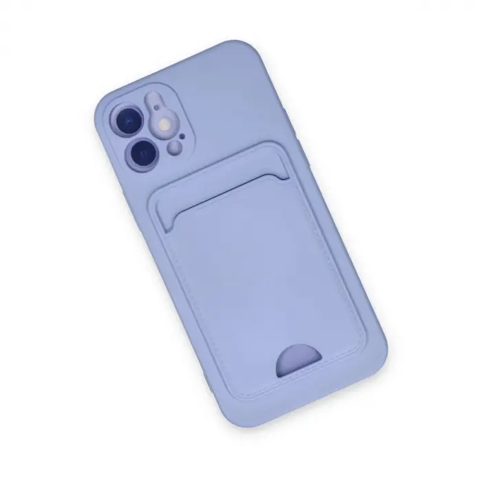 İphone 12 Kılıf Kelvin Kartvizitli  - Lila