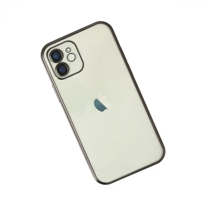 İphone 12 Kılıf  Lensli  - Siyah