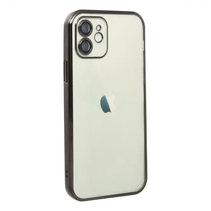 İphone 12 Kılıf  Lensli  - Siyah