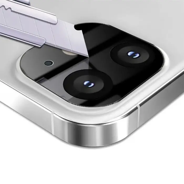 İPhone 12 Mini 3D full Kaplama Tempered Cam Kamera Koruyucu-(5775)