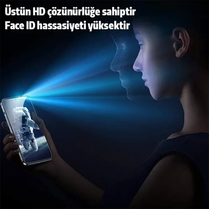 İPhone 12 Mini Privacy Gizli Hayalet Tempered Cam Ekran Koruyucu-(5775)