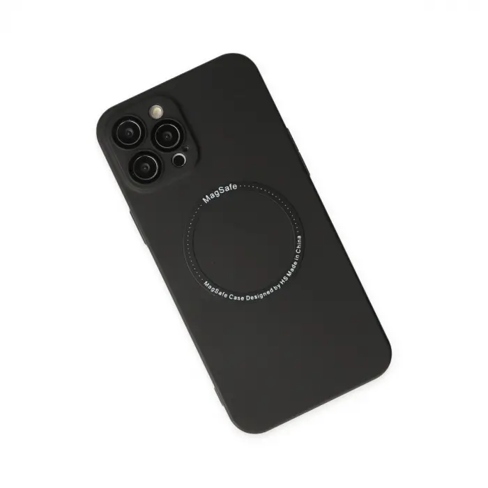 İphone 12 Pro Kılıf Jack Magneticsafe Lens  - Siyah