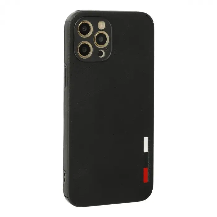İphone 12 Pro Kılıf Loop Deri  - Siyah