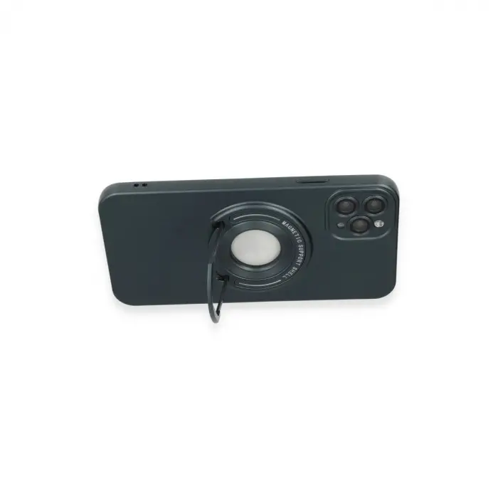İphone 12 Pro Kılıf Lukka Magneticsafe Kapak - Koyu Yeşil