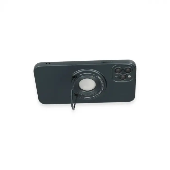 İphone 12 Pro Kılıf Lukka Magneticsafe Kapak - Koyu Yeşil