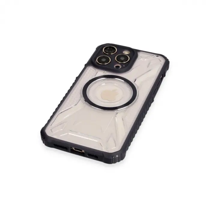 İphone 12 Pro Kılıf Prag Magneticsafe Kapak - Siyah
