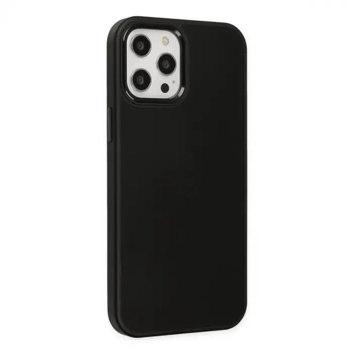 İphone 12 Pro Max Kılıf Asya Deri  - Siyah