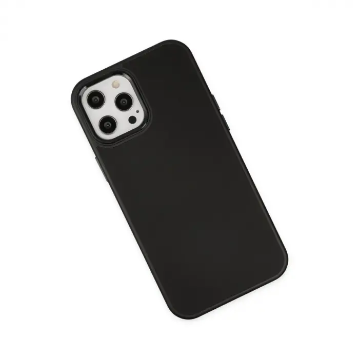 İphone 12 Pro Max Kılıf Asya Deri  - Siyah