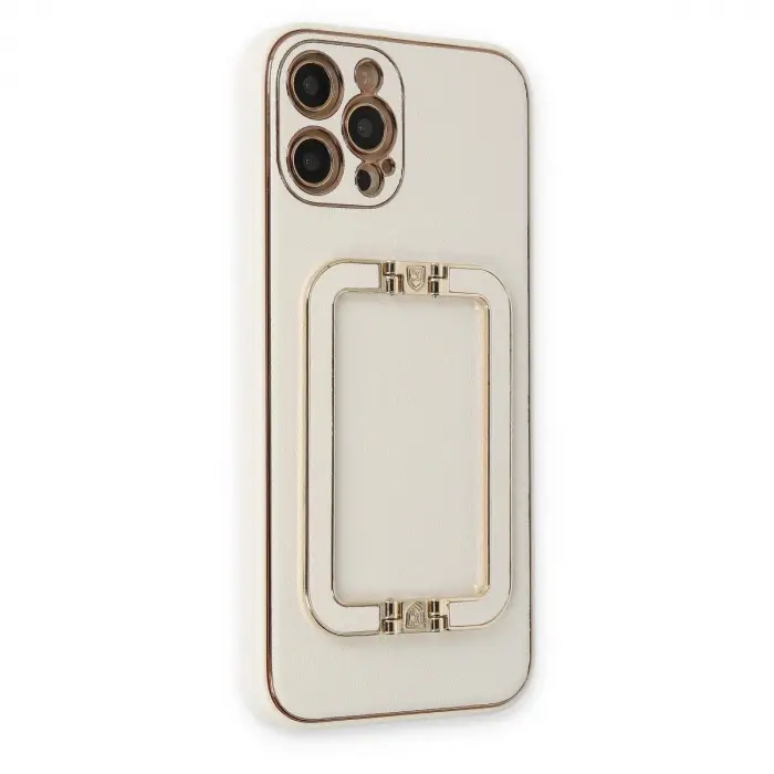 İphone 12 Pro Max Kılıf Co Elit Kapak - Beyaz