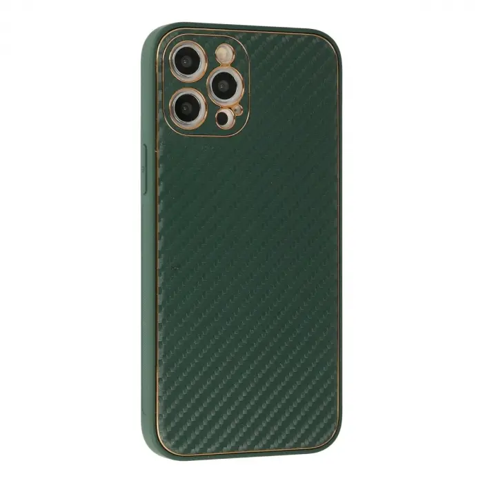 İphone 12 Pro Max Kılıf Co Karbon  - Yeşil