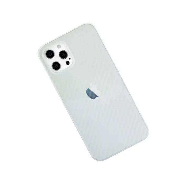 İphone 12 Pro Max Kılıf Karbon Pp  - Şeffaf