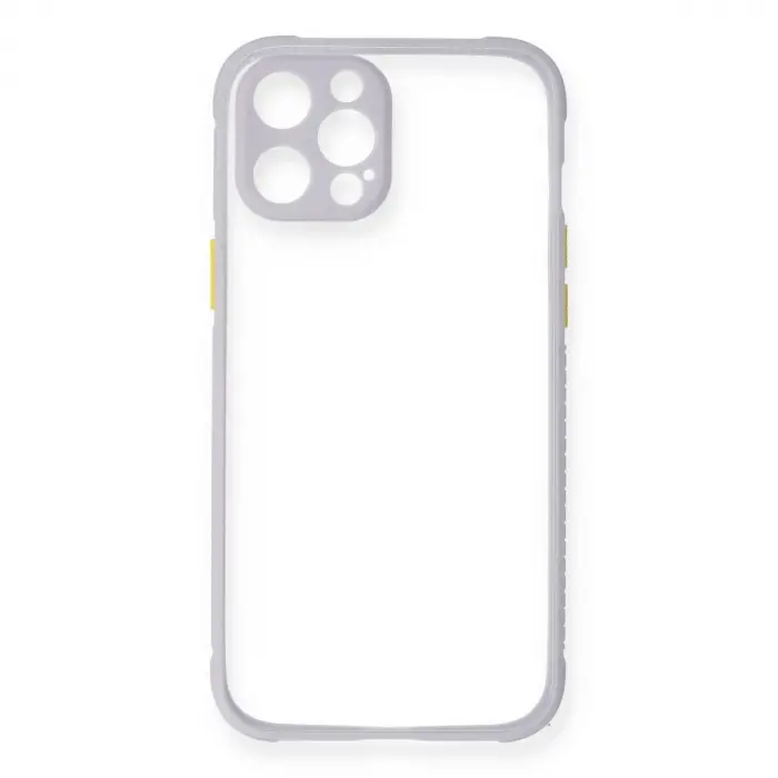 İphone 12 Pro Max Kılıf Miami Şeffaf  - Lila
