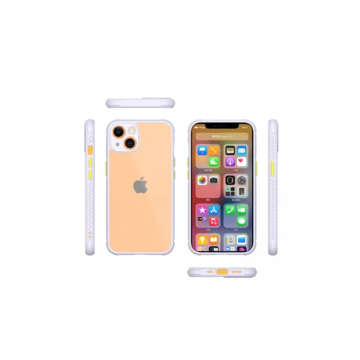 İphone 13 Mini Kılıf Miami Şeffaf  - Lila