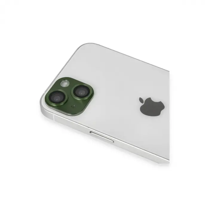 İphone 13 Pers Alüminyum Kamera Lens - Yeşil