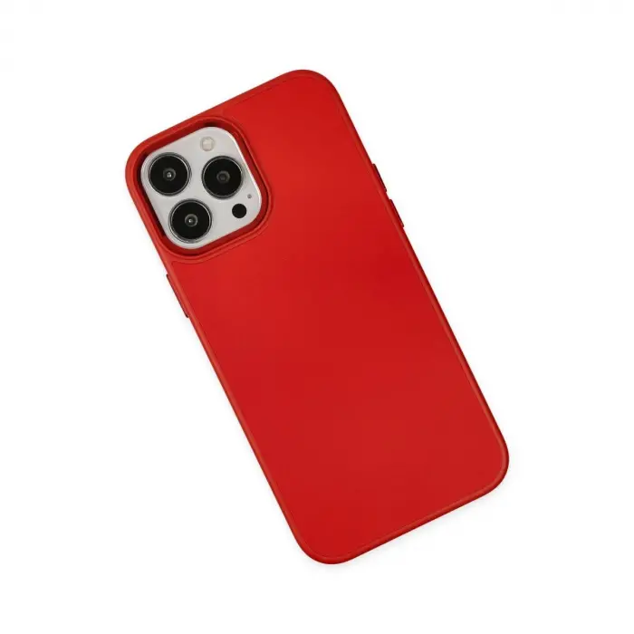 İphone 13 Pro Kılıf Asya Deri  - Kırmızı
