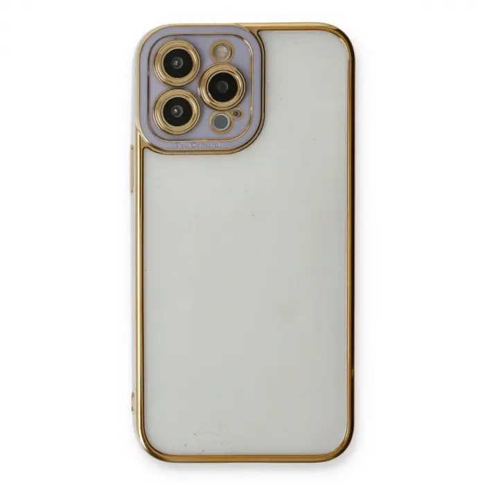 İphone 13 Pro Kılıf Liva Lens  - Lila