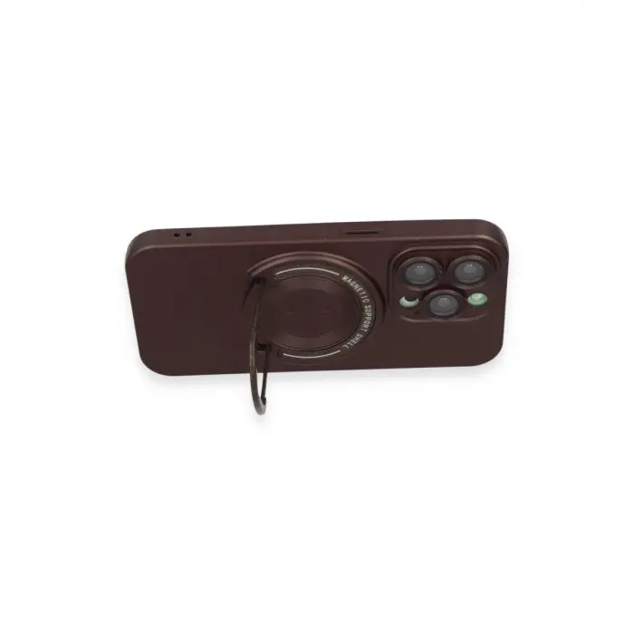 İphone 13 Pro Kılıf Lukka Magneticsafe Kapak - Kahverengi