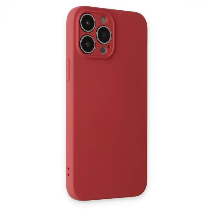İphone 13 Pro Kılıf Nano İçi Kadife  - Kiremit