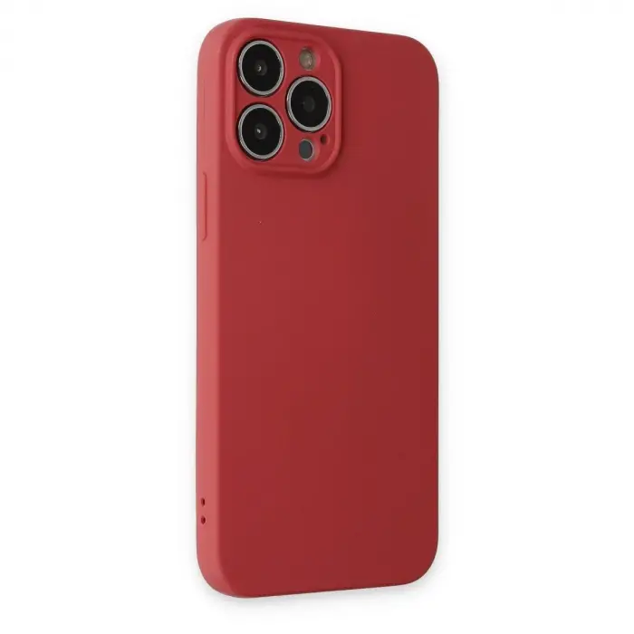 İphone 13 Pro Kılıf Nano İçi Kadife  - Kiremit
