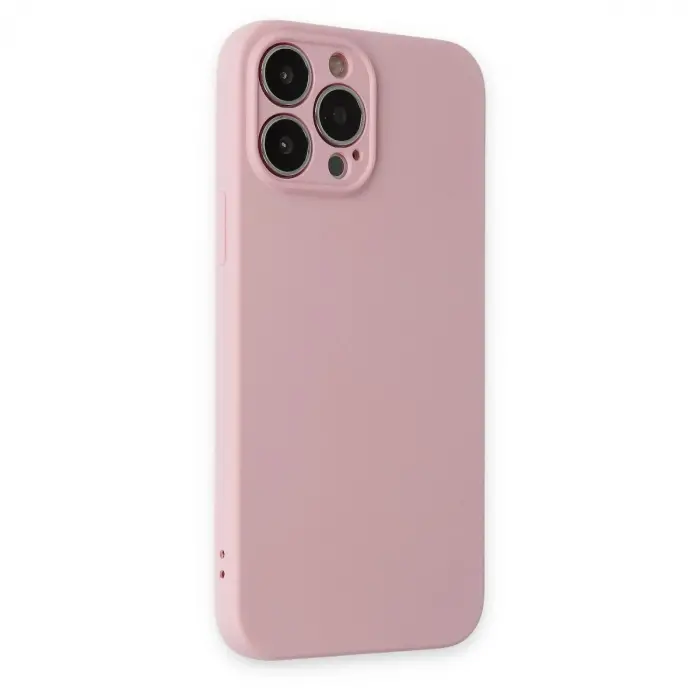 İphone 13 Pro Kılıf Nano İçi Kadife  - Pembe