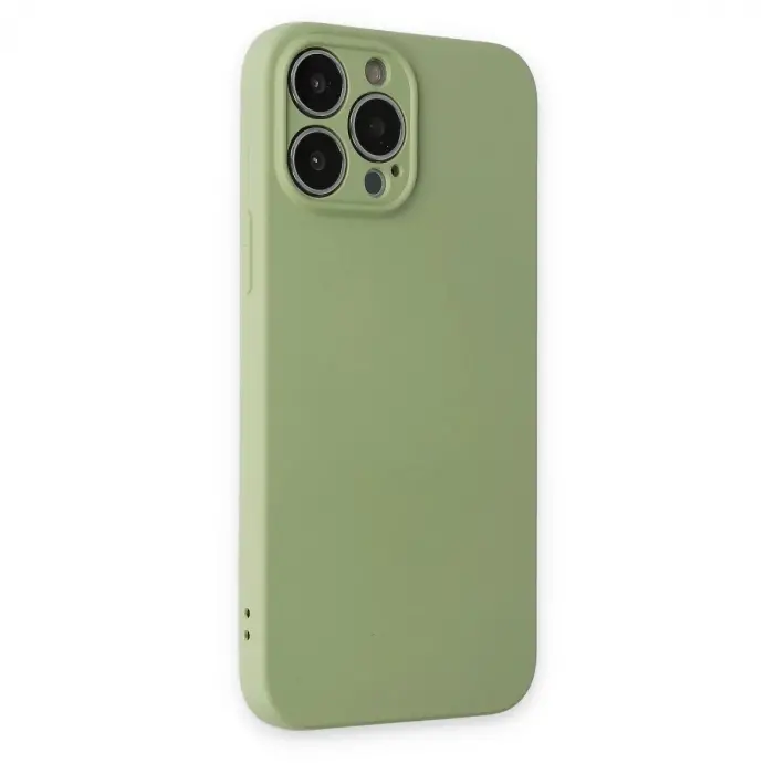 İphone 13 Pro Kılıf Nano İçi Kadife  - Yeşil