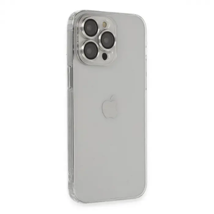 İphone 13 Pro Max Kılıf Luko Lens  - Gümüş