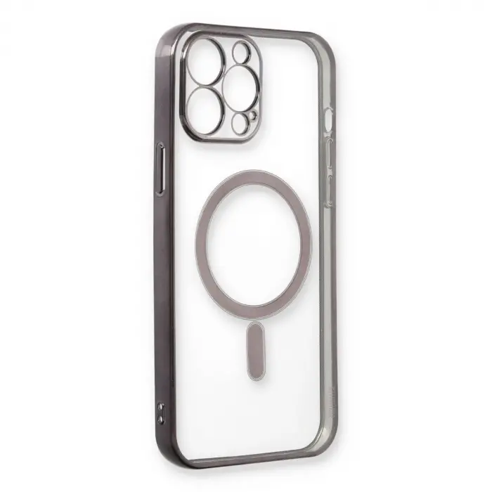 İphone 13 Pro Max Kılıf Magneticsafe Lazer  - Siyah