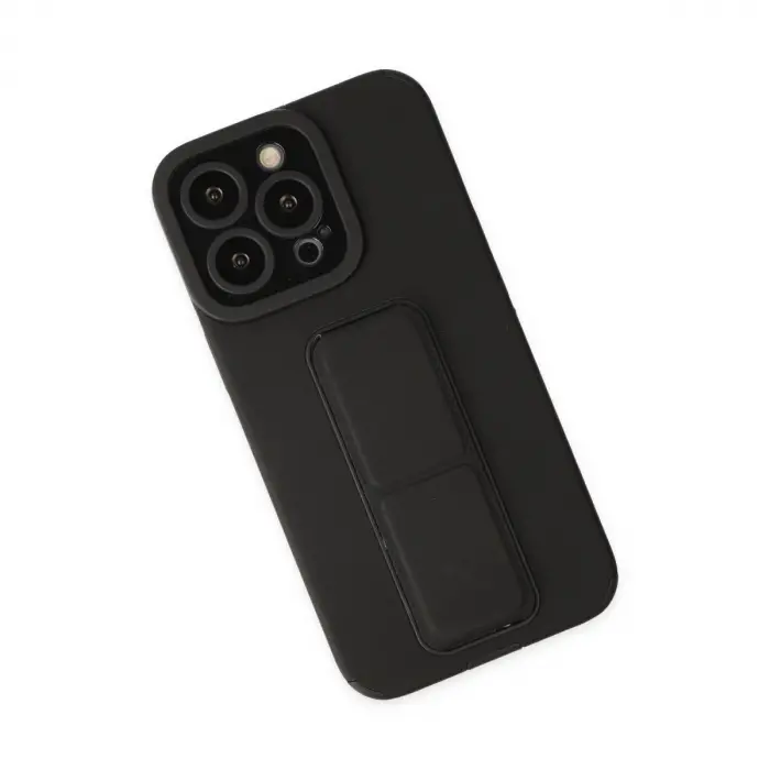 İphone 13 Pro Max Kılıf Mega Standlı  - Siyah