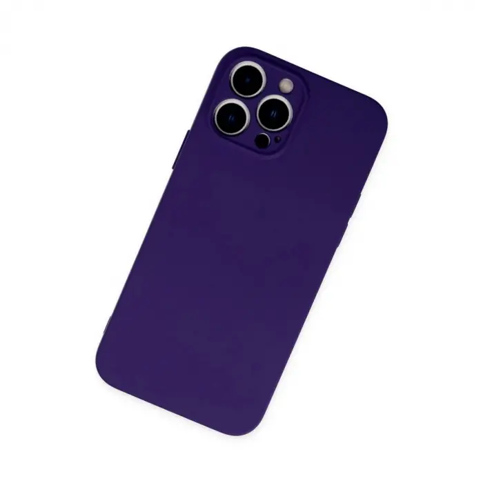 İphone 13 Pro Max Kılıf Nano İçi Kadife  - Mor