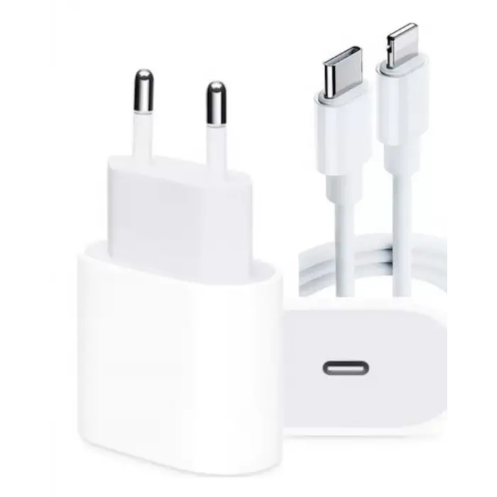 iPhone 14 13 12 11 8 Plus 7 Uyumlu 20W PD Hızlı Şarj Seti