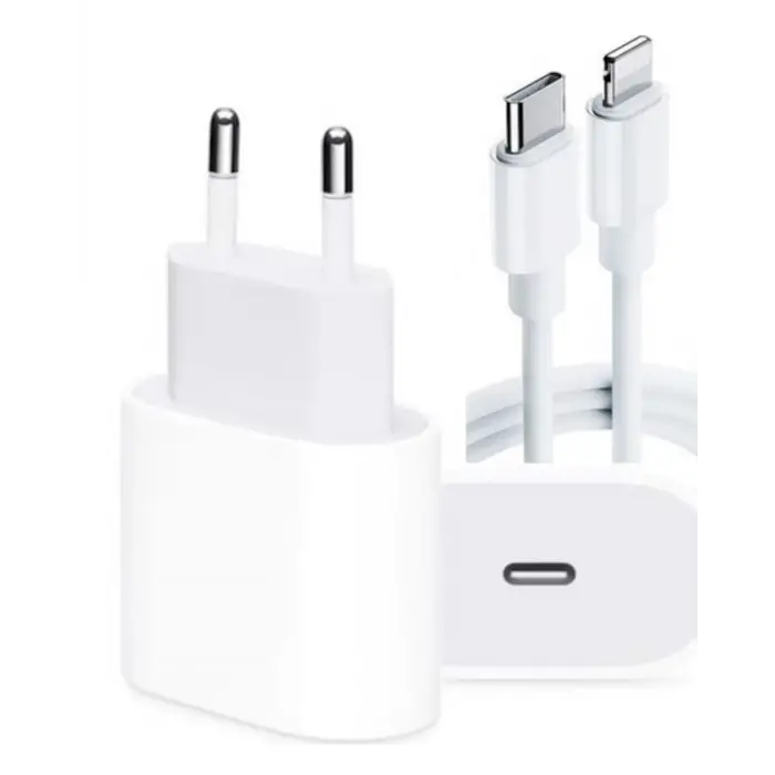 iPhone 14 13 12 11 XR XS Max 20W Lightning Şarj Adaptörü Kablo Dahil