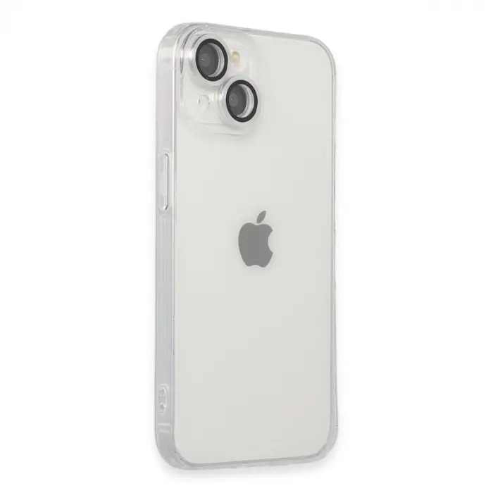 İphone 14 Kılıf Luko Lens  - Gümüş