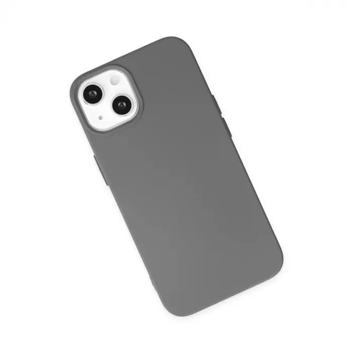 İphone 14 Kılıf Nano İçi Kadife  - Gri