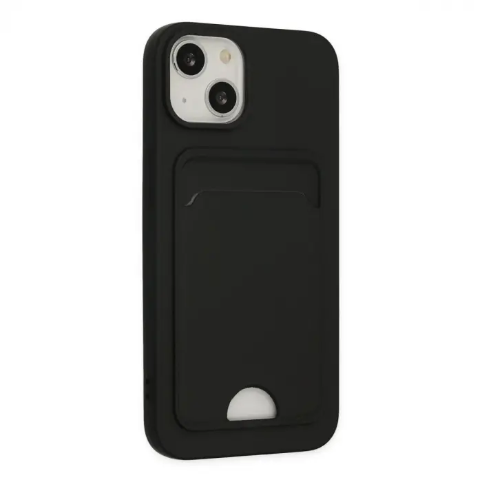 İphone 14 Plus Kılıf Kelvin Kartvizitli  - Siyah