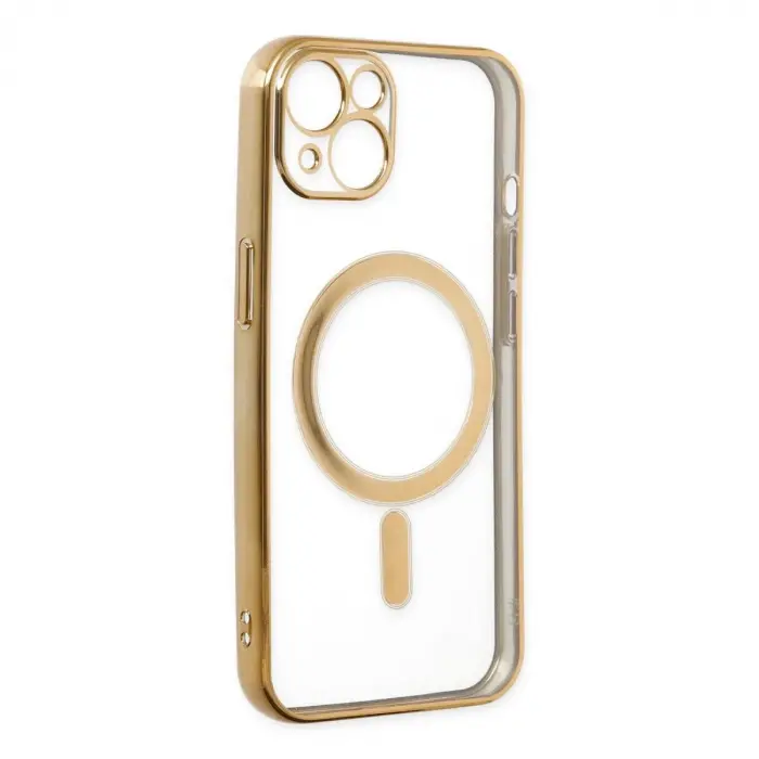 İphone 14 Plus Kılıf Magneticsafe Lazer  - Gold