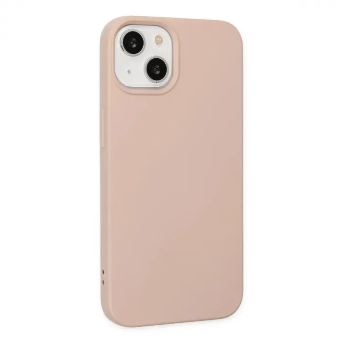 İphone 14 Plus Kılıf Nano İçi Kadife  - Pudra