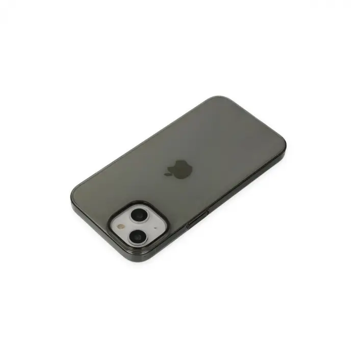 İphone 14 Plus Kılıf Pc Sert Şeffaf Kapak - Siyah