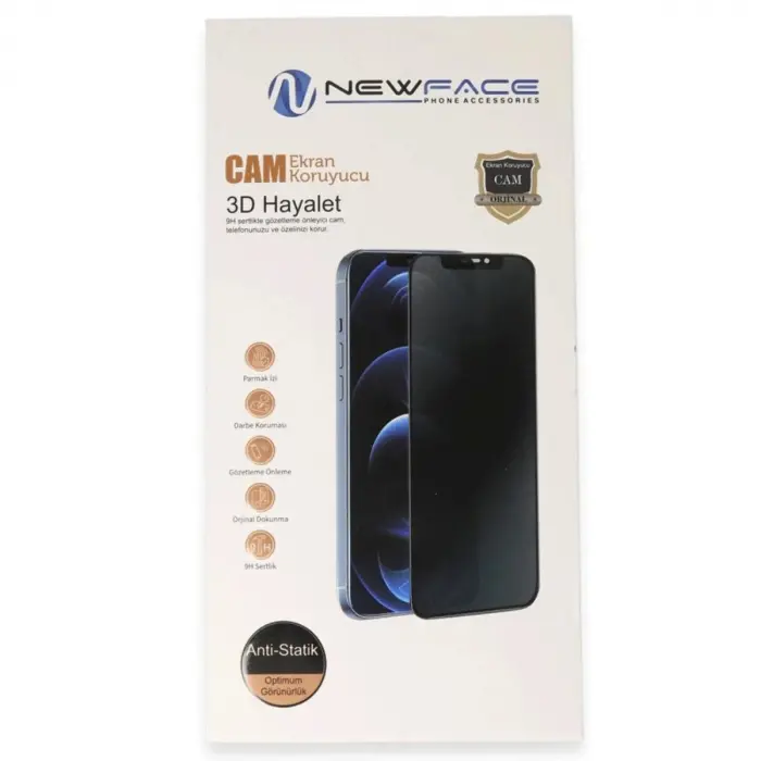 İphone 14 Pro 3d Antistatik Hayalet Cam Ekran Koruyucu