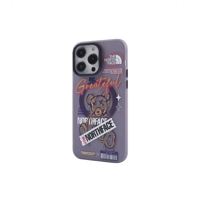 İphone 14 Pro Kılıf Apollo Magneticsafe Desenli Kapak - Apollo Mor - 2