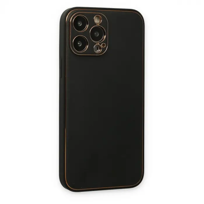 İphone 14 Pro Kılıf Co Deri  Kapak - Siyah