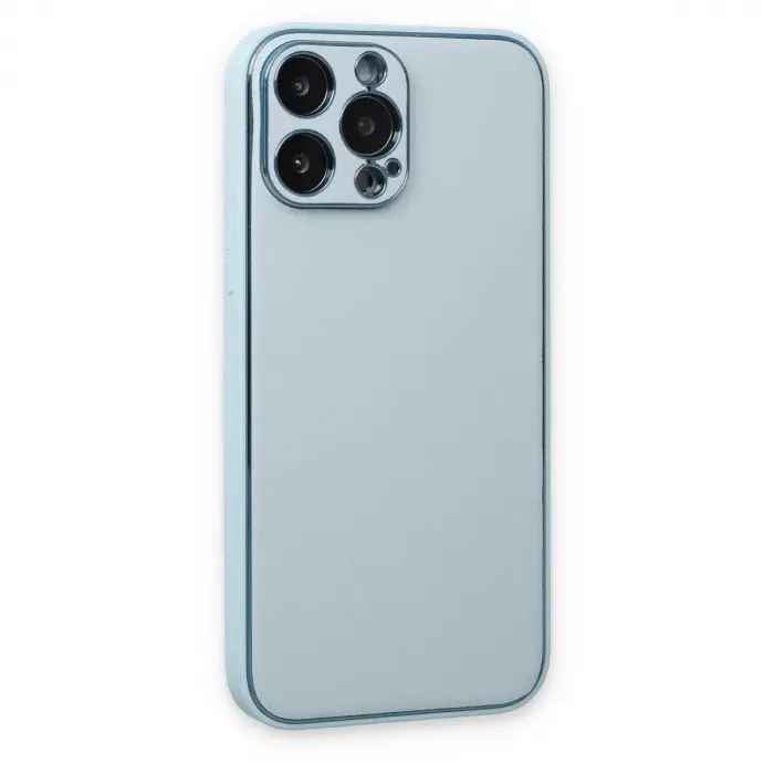 İphone 14 Pro Kılıf Co Deri  Kapak - Sky Blue