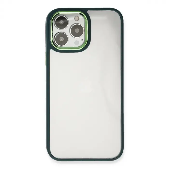 İphone 14 Pro Kılıf Dora Kapak - Haki Yeşil